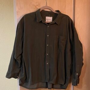 Lucky Brand Olive Green Blouse